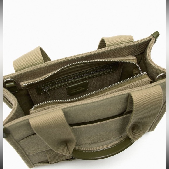 ZARA FABRIC MINI TOTE BAG PERSONALIZED JL - Picture 9 of 14